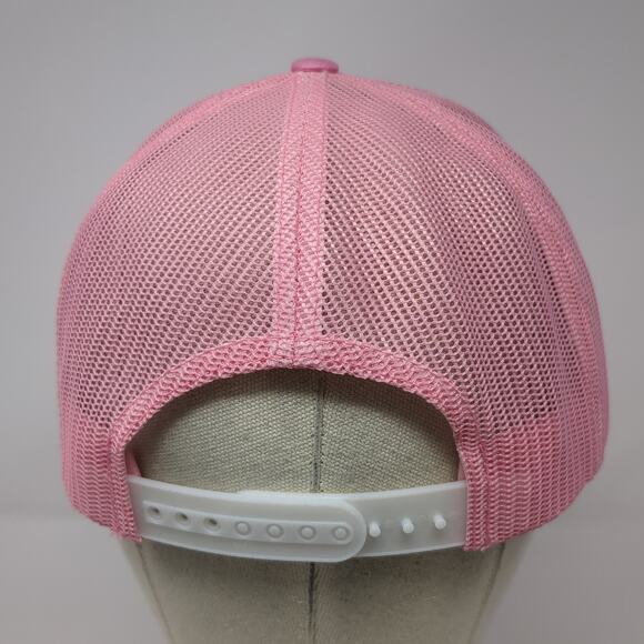 Lions Not Sheep Snapback Mesh Back Trucker Hat Pink One Size Yupoong - Picture 6 of 9